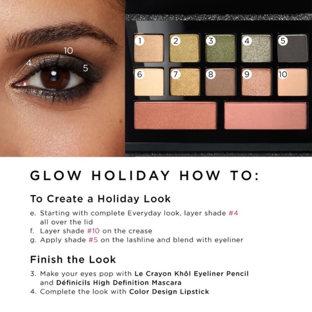 Lancome Eyeshadow and Blush Makeup Palette Glow - Picture 15 of 16